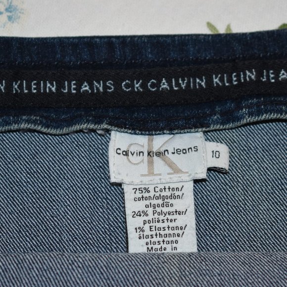 CALVIN KLEIN WOMEN'S JEANS Denim SKIRT SIZE 10 STRAIGHT CASUAL - Picture 3 of 5
